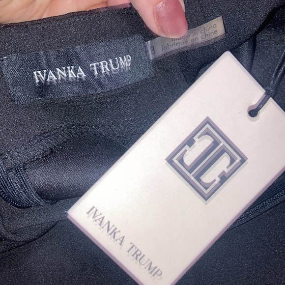 NWT Size 8 Ivanka Trump Black Sheath Dress with Copper/Gold Toned Accents (ABBA) - Picture 10 of 14